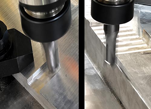 Machining flat surfaces and straight edges